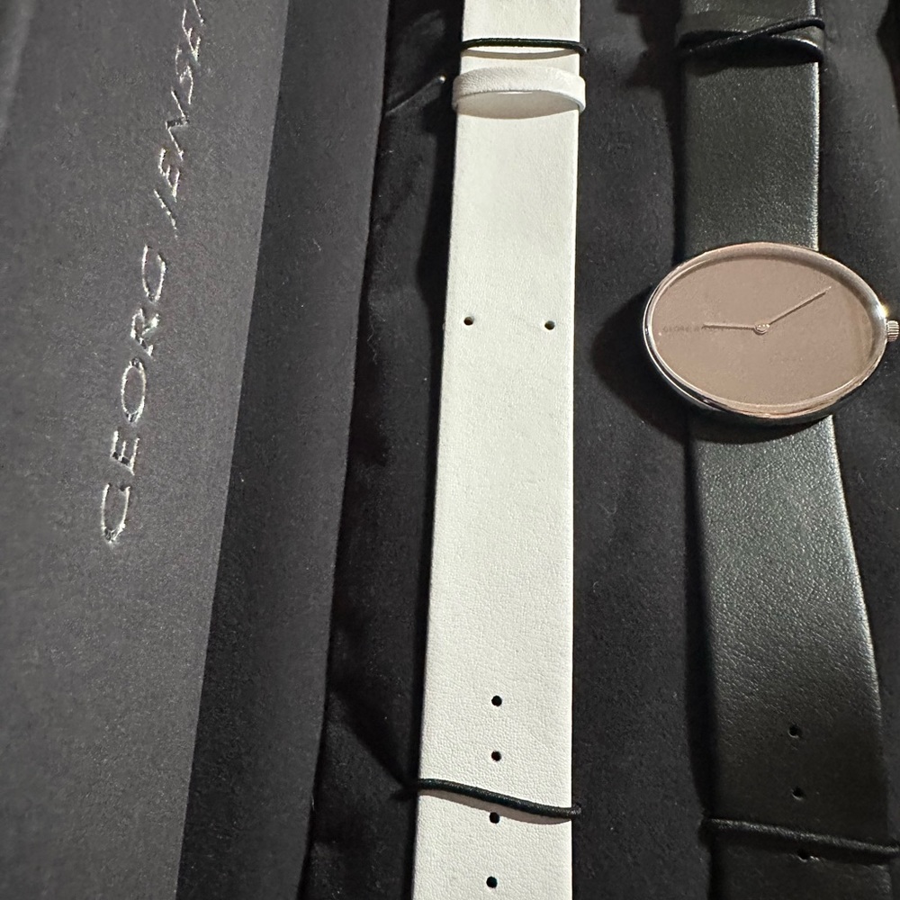 Georg Jensen Vivianna Oval Mirrored Monogram Watch